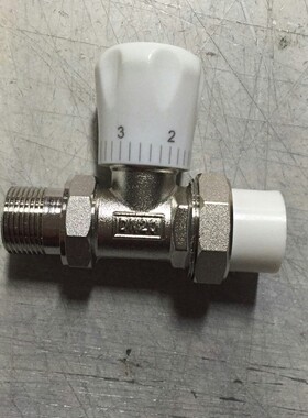 散热器 暖气片温控阀门 暖气片ppr温控阀铝塑管温控角阀直阀4 6分
