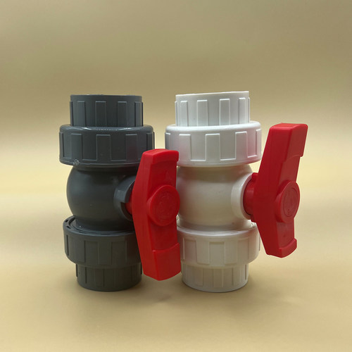 PVC 双由令球阀 双活接球阀20 25 32 40 50 63 75 90 110开关阀门