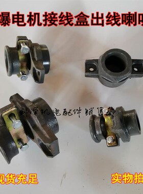 防爆电机接线盒喇叭口防爆开关出线口出线咀出线斗防爆电机接线口