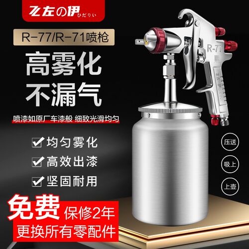左伊正品原装R-71喷枪 W-101/77喷漆枪汽车家具木器面漆油漆喷抢