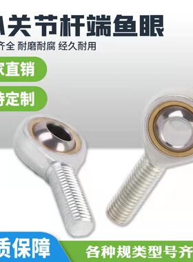 杆端关节轴承鱼眼接头外螺纹正牙反牙SA3 4 5 6 8 10 12 14 16 2
