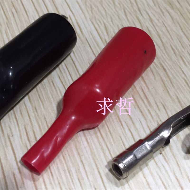 鄂鱼夹 鳄鱼夹 夹子 测试夹 鱼夹配万用表表棒尾部带M4螺纹