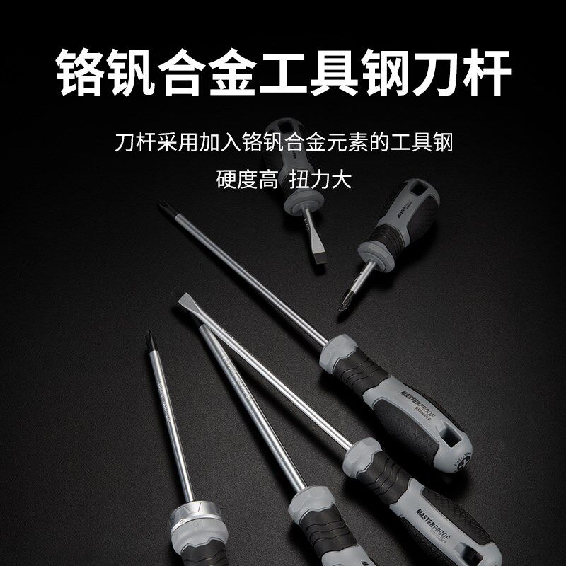 麦思德螺丝刀套装家用改堆一字十字工业级起子罗丝刀高硬度螺丝批