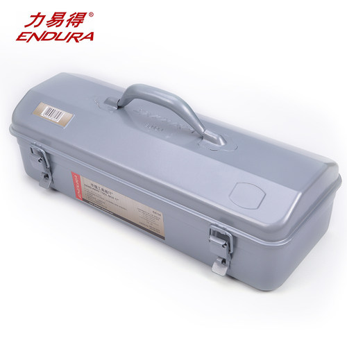 力易得手提式多功能五金工具箱家用大号维修收纳箱车载工具铁盒