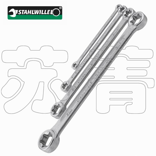 德国原装进口达威力STAHLWILLE双头星型梅花扳手直头21TX 4件套装