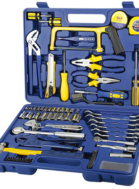 德国帕司特79件套多用途工具组合套装机修工具扳手套装五金工具箱