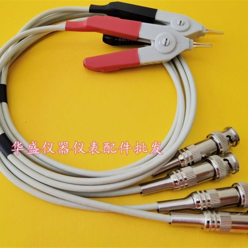 安柏LCR 数字电桥AT817D电桥夹具 测试线夹电感电容电阻测试夹粗