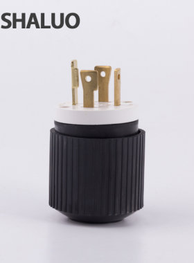 发电机美式四孔交流电源输出插头30A125V工业插头NEMA标准L14-30P