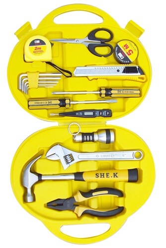 香港赛科SHE.K 家用五金 工具套装组合 工具箱 17件组套工具 1180