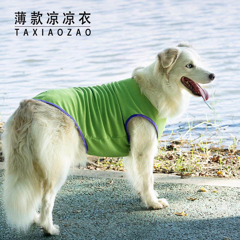 狗狗防晒背心凉凉衣湿水降温凉凉衣透气宠物夏天衣服户外防虫大狗