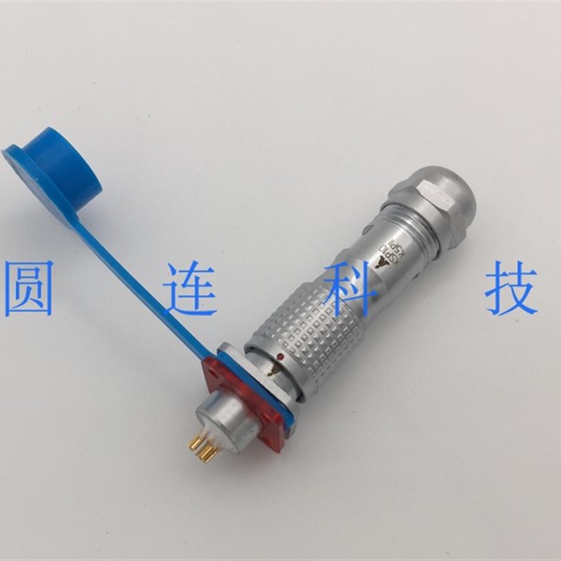 航空插头插座 XSP10-2 3 4 5芯方形 推拉式 防水连接器 开孔10MM