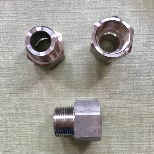不锈钢内外丝接头 内螺纹ZG3/4 外螺纹ZG3/4 内径23-23.5mm 六分
