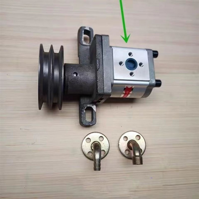 拖拉机农用车三轮车改装自卸翻斗液压油泵双轮 总成306-325齿轮泵