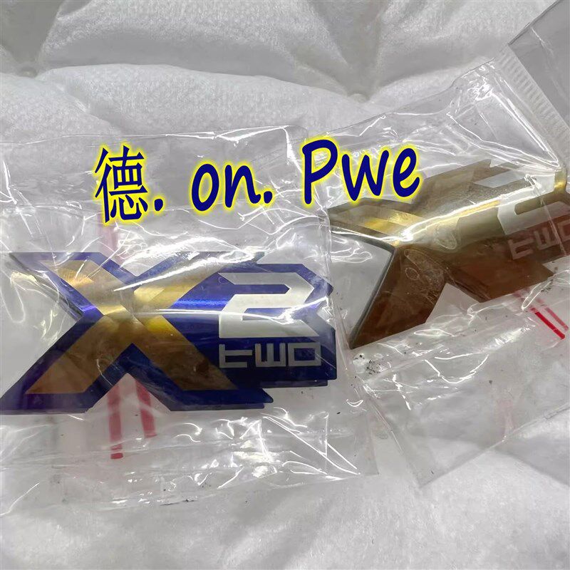 鲨鱼X2RT斜瓶 X2 90后避震后减震钛合金烧色贴片铭牌贴纸LOGO标志