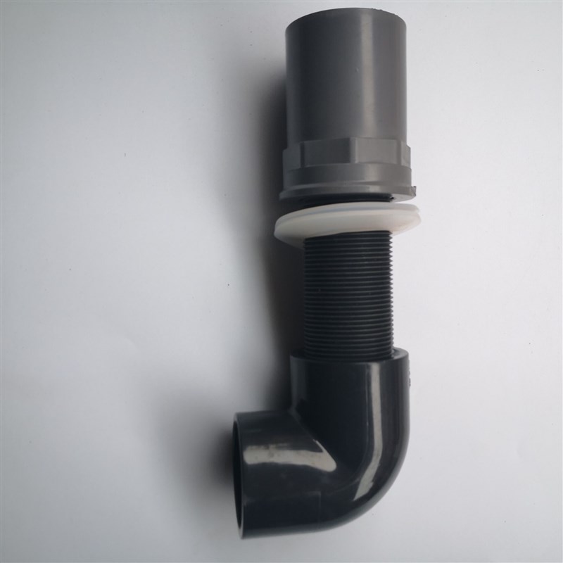 鱼缸 PVC上下接头水管件配件加长内外丝牙接头弯头水箱 63mm