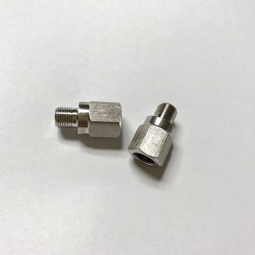 内外丝不锈钢接头 m8*0.75 内螺纹m8x0.75 外螺纹m8x0.75 长23mm