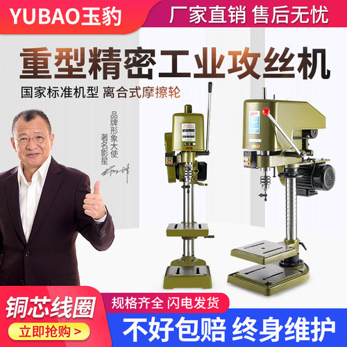 攻丝机大功率重型工业台式攻牙机丝攻机小型全自动SWJ-12套丝螺纹
