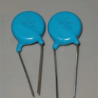 全新正品超高压瓷片电容HL 102K/15KV 1000PF 大片径 14mm 现货