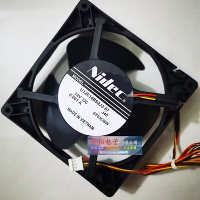 NIDEC 4线插头日立冰箱U12E14BS2J3-57 14V DC0.061A散热风扇