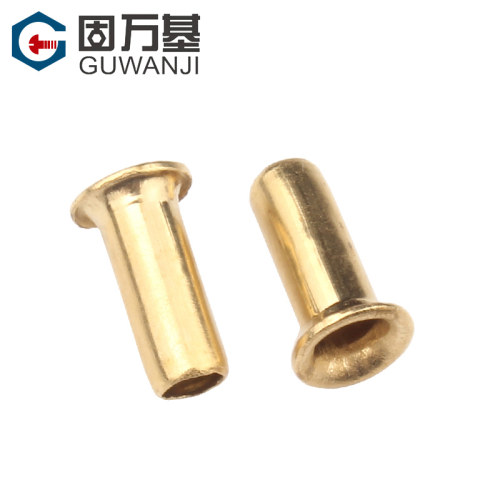 铜鸡眼扣铆钉 空心铜铆钉 单机管过孔通芯帽钉卯钉M2.3/M3/M3.5
