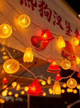 户外露营氛围灯LED彩灯闪灯串灯满天星帐篷装饰天幕儿童生日布置