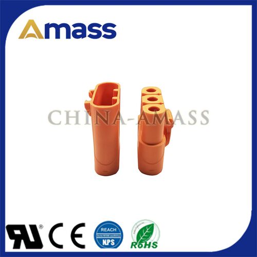 AMASS 艾迈斯 纯紫铜LCC40-M/F锂电池智能设备连接器公母对接头