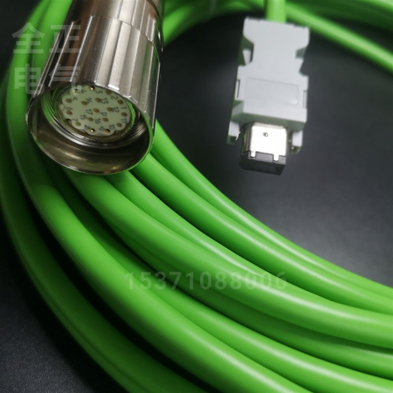 MOLEX JZSP-CMP9安川编码器接头6P茵特康M23 17孔高柔屏蔽拖链线