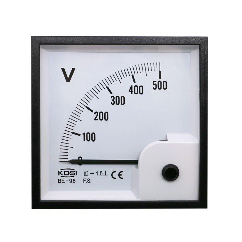 kdsi指针式方形开孔电表BE-96 DC500V 测量直流电压表头 伏特表