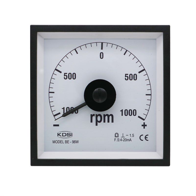 广角度指针式转速表BE-96W DC4-20mA+-1000rpm 直流毫安电表