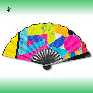 朱敬一书法国潮创意礼品新中式洒金8寸折扇夏天随身携带双面折扇