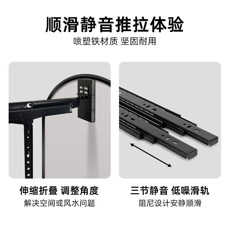 全身镜简约风衣柜镜子内装隐形隐藏推拉内置试衣抽拉式旋转穿衣镜