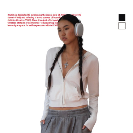 ICBASIC 正肩无短板·抗起球日本纱线 简约短款针织帽衫