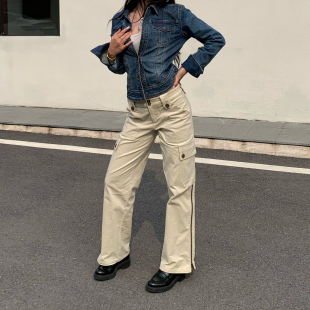 毛巾弹力料·拉链黄油工装 ICVIBE DNA 裤 把Y2K腰臀比焊进了工装