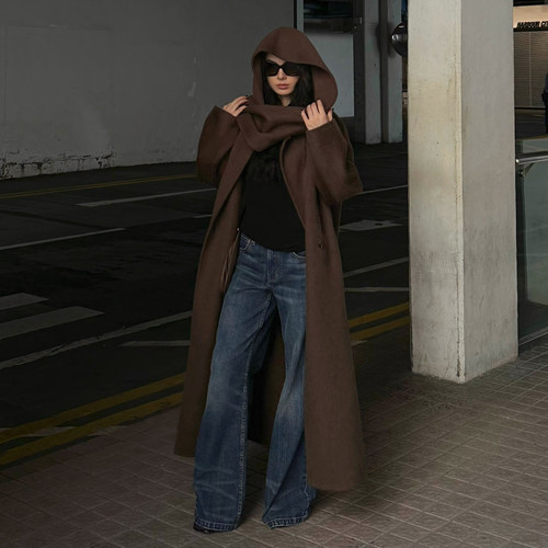 ICVIBE 世袭奢品·luxury基调 含蚕丝羊毛双面呢多穿法大衣