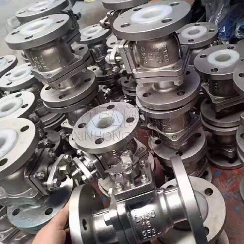 Q941F46电动衬氟球阀不锈钢防腐法兰球阀欣弘阀门