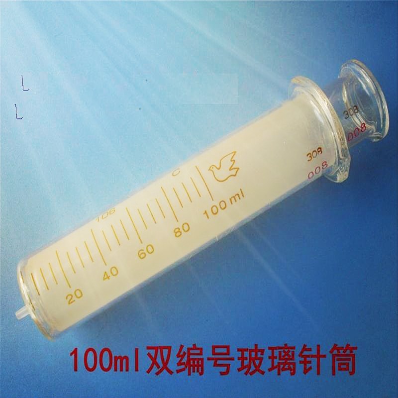 100ml双编号电力玻璃针筒 高密封性注射器变压器油气分析专用针管