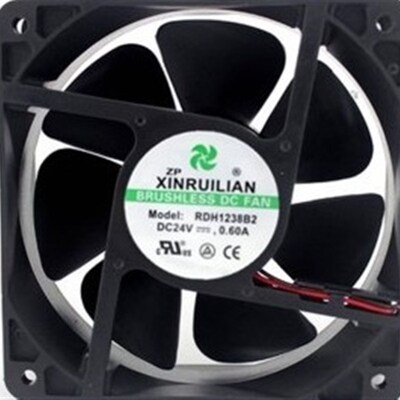 原装XINRUILIAN RDH1238B2/S 24V0.60A 12CM 12038工控机散热风扇