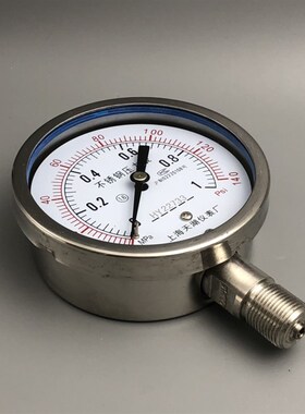 天湖Y100BF不锈钢压力表 真空表气压表耐腐蚀高温0-1 1.6 2.5MPA