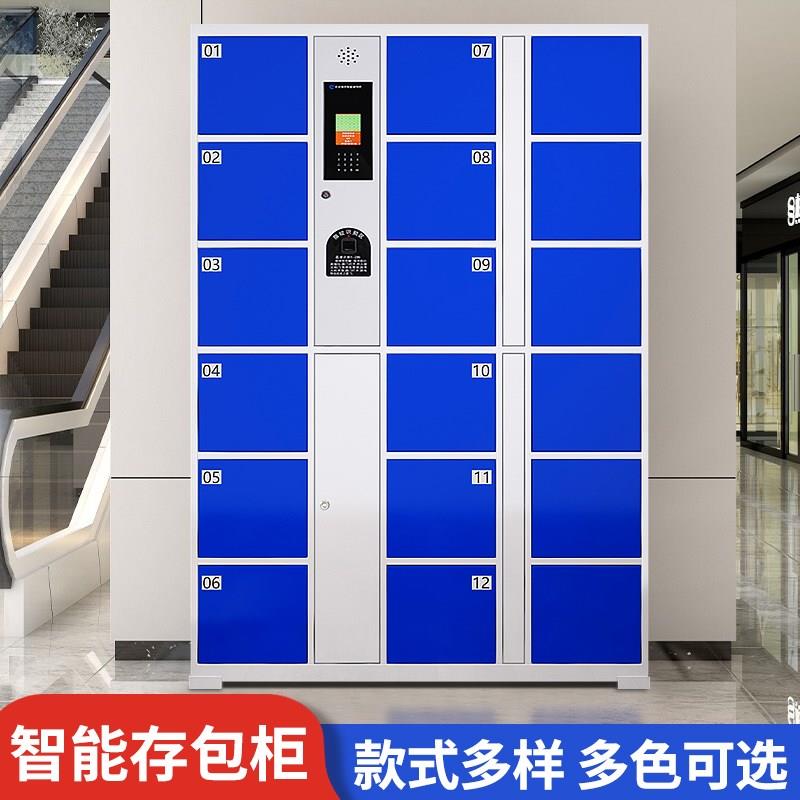 指纹识别电子存包柜超市门口寄存柜商场员工智能储物柜手机存放柜