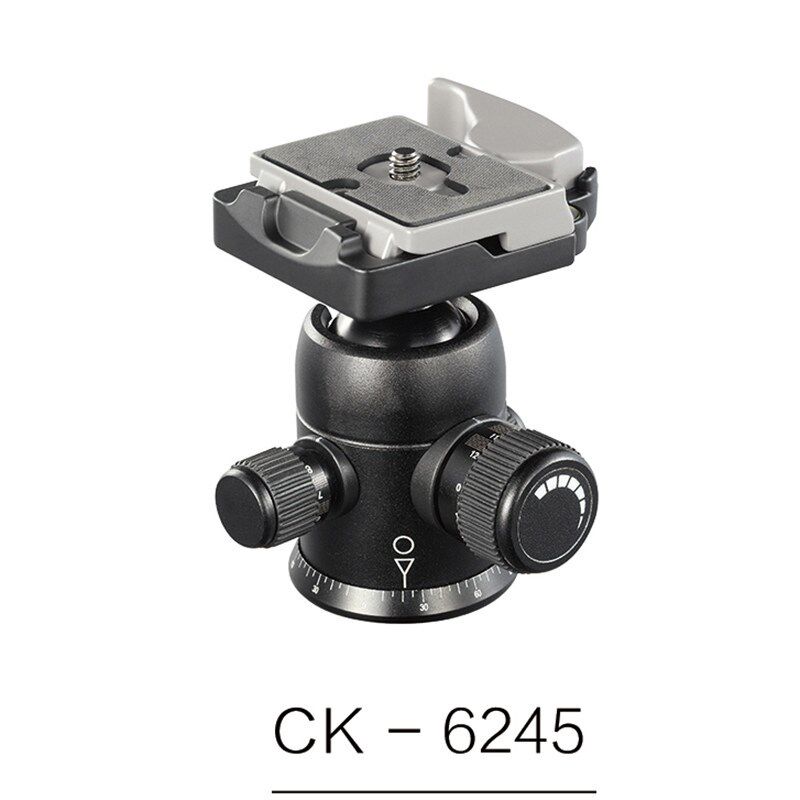 CK-6245铝合金球形云台 微单反相机微距摄像机三脚架独脚架云台
