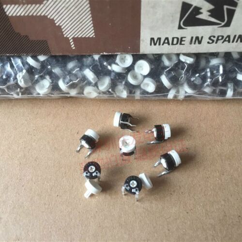 进口西班牙PIHER电位器 可调电组PT6 100K直径6MM 卧式3脚箭头孔