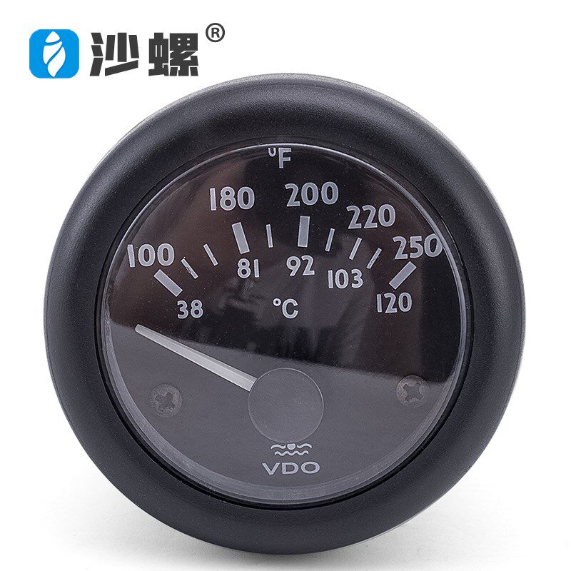 柴油发电机组VDO电感水温表指针式油量表电压表油压表12V24V带灯