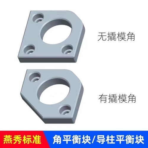 平衡块模具燕秀标准件导柱压块平行块p2J0H淬火有无撬模角导柱盖