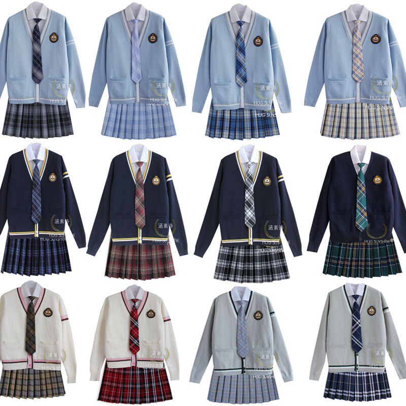 包邮新款JK学i生班服校服套装制服涵素诗英伦学院风毕业演出合唱