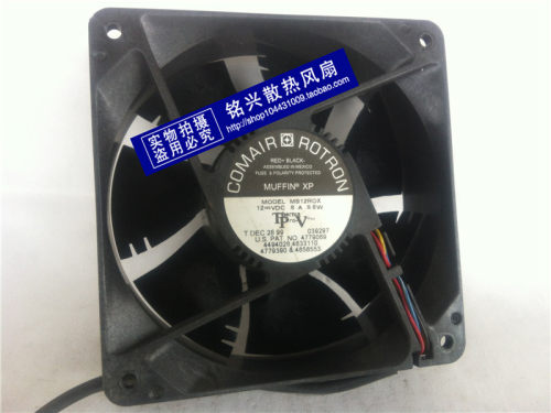 COMAlR ROTRON 12038 MS12ROX 12V 0.8A 9.6W 12CM4线滚珠散热风