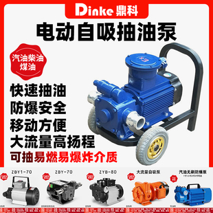 电动抽油泵大流量自吸滑片泵12V24V220V柴油汽油防爆甲醇导油油泵