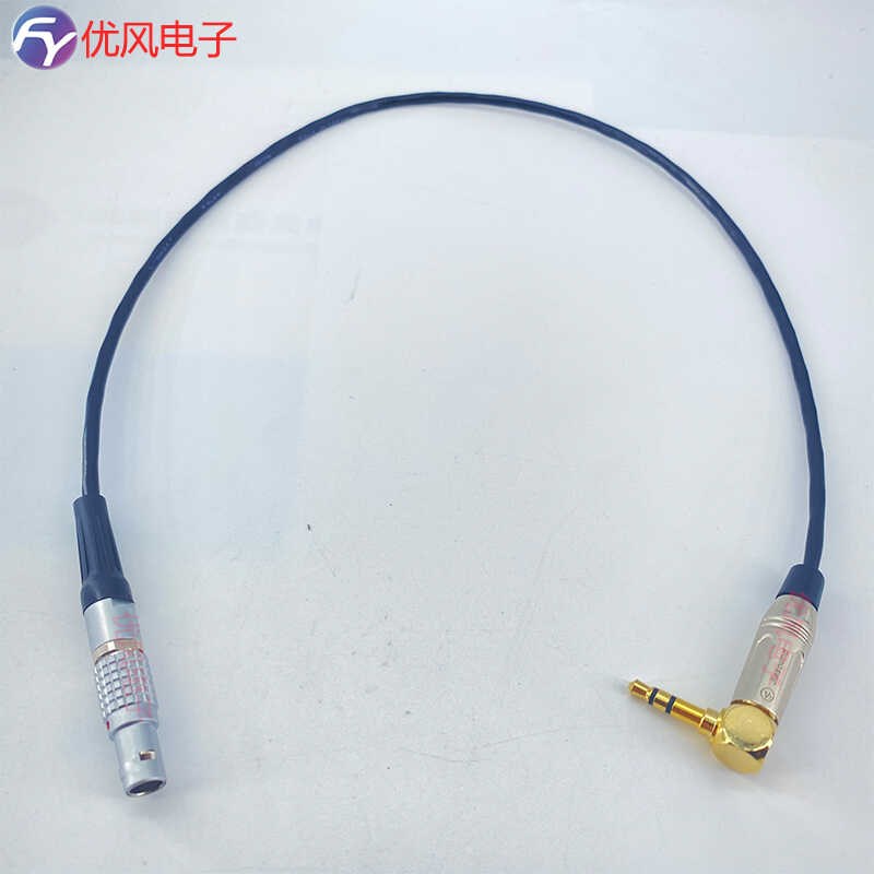 3.5MM/LEMO OB5芯雷默时码线3.5弯转雷默5针ARRI阿莱艾丽莎音频线