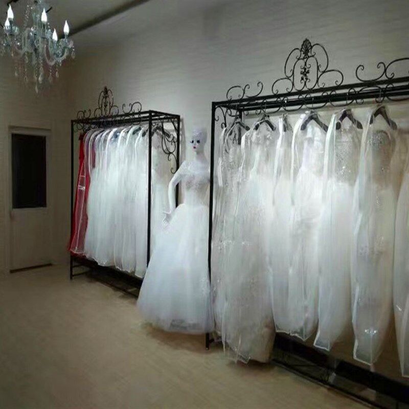 铁艺婚纱架展示架服装架婚纱店货架礼服架铁艺戏服衣架侧挂架包邮