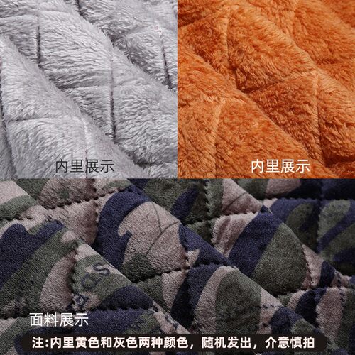 冬季加厚就加绒罩衣男女保暖工作服羽绒服防脏护衣厨房围裙外套
