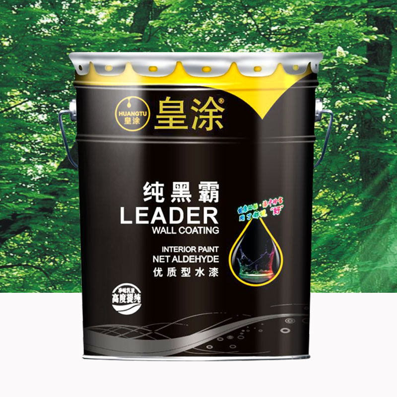 皇涂环保内墙乳胶漆粉刷墙涂料深灰黑色室内家用自刷无异味喷顶漆